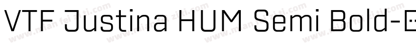 VTF Justina HUM Semi Bold字体转换